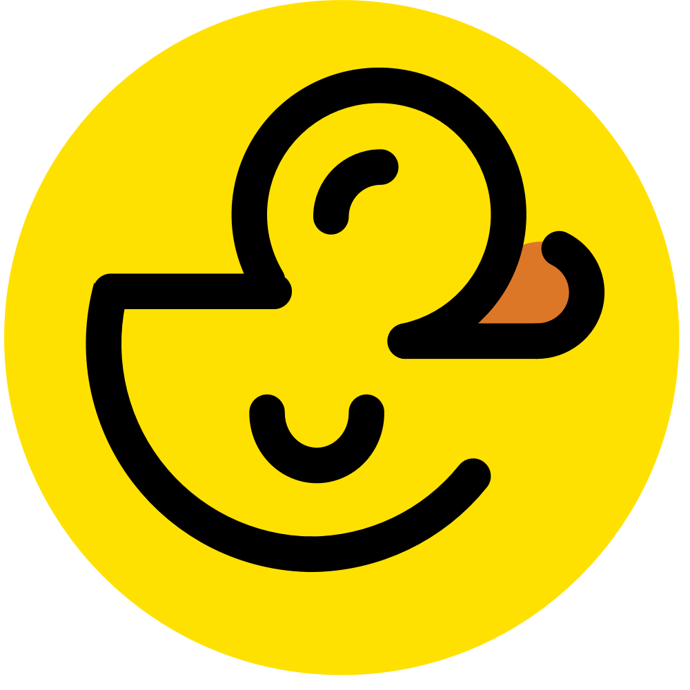 Logo Hack The Duck che rimanda alla home